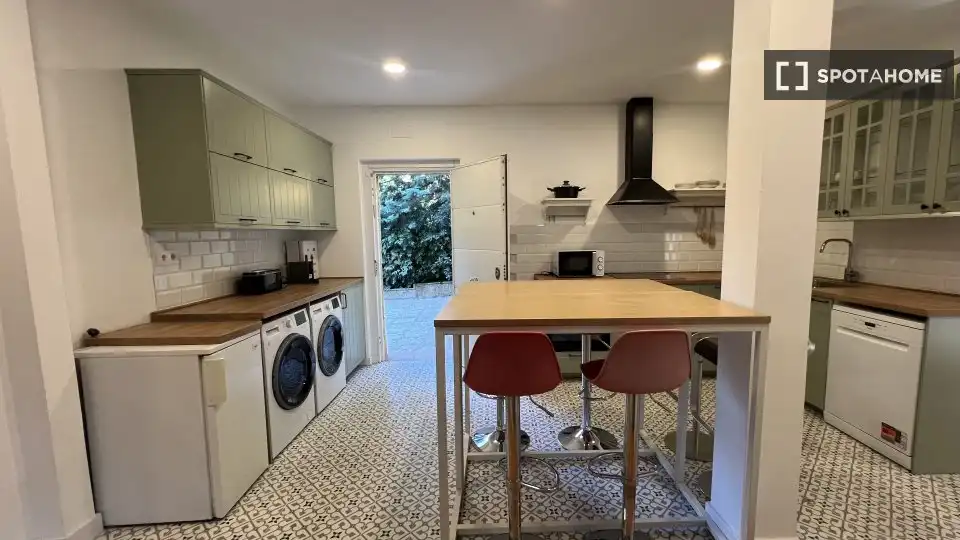 Kitchen of Flat for rent in Madrid  with Air Conditioner, Heating and Furnished