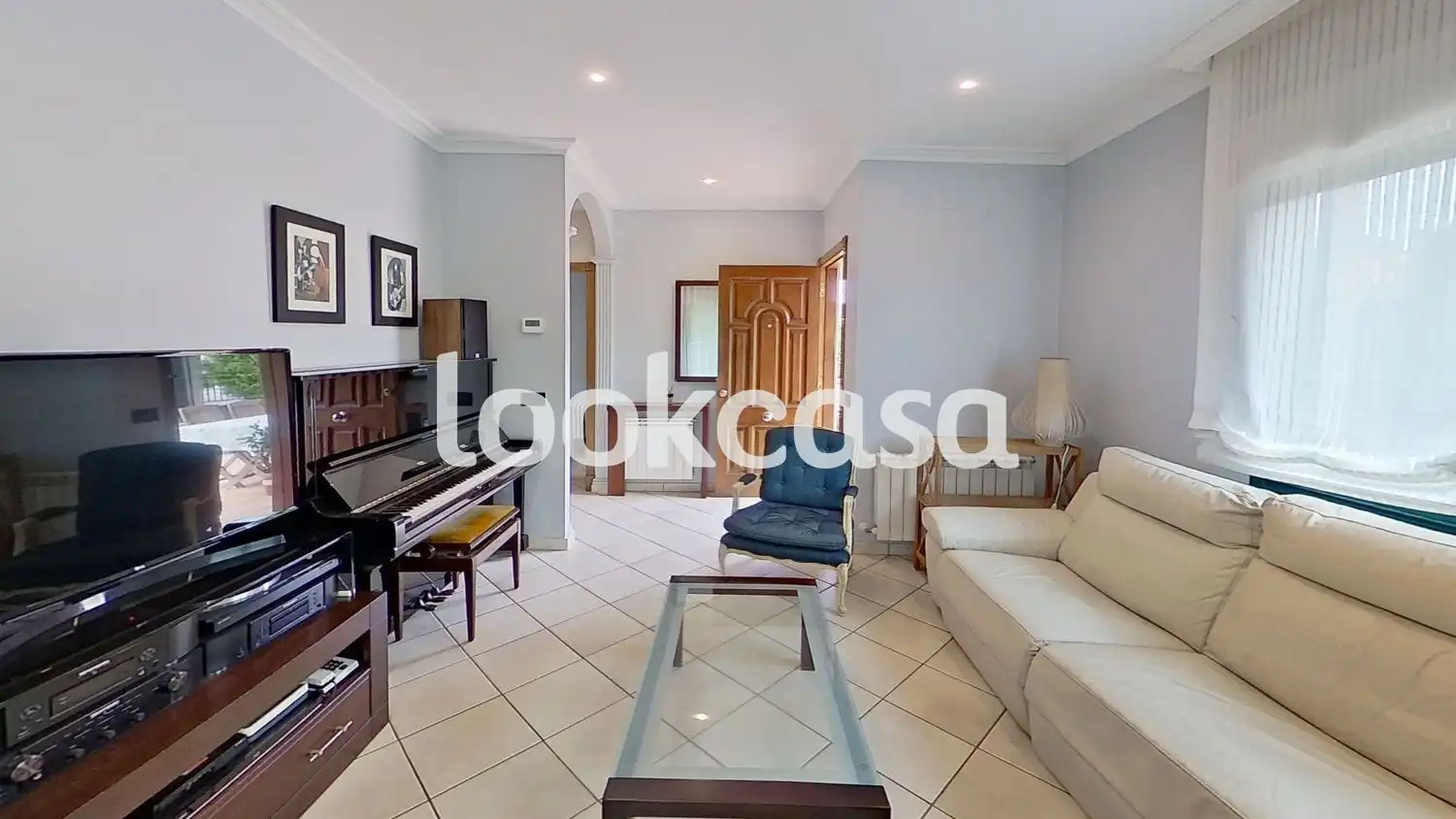 Sala de estar de Casa o chalet en venta en Sanxenxo con Jardín privado, Terraza y Horno
