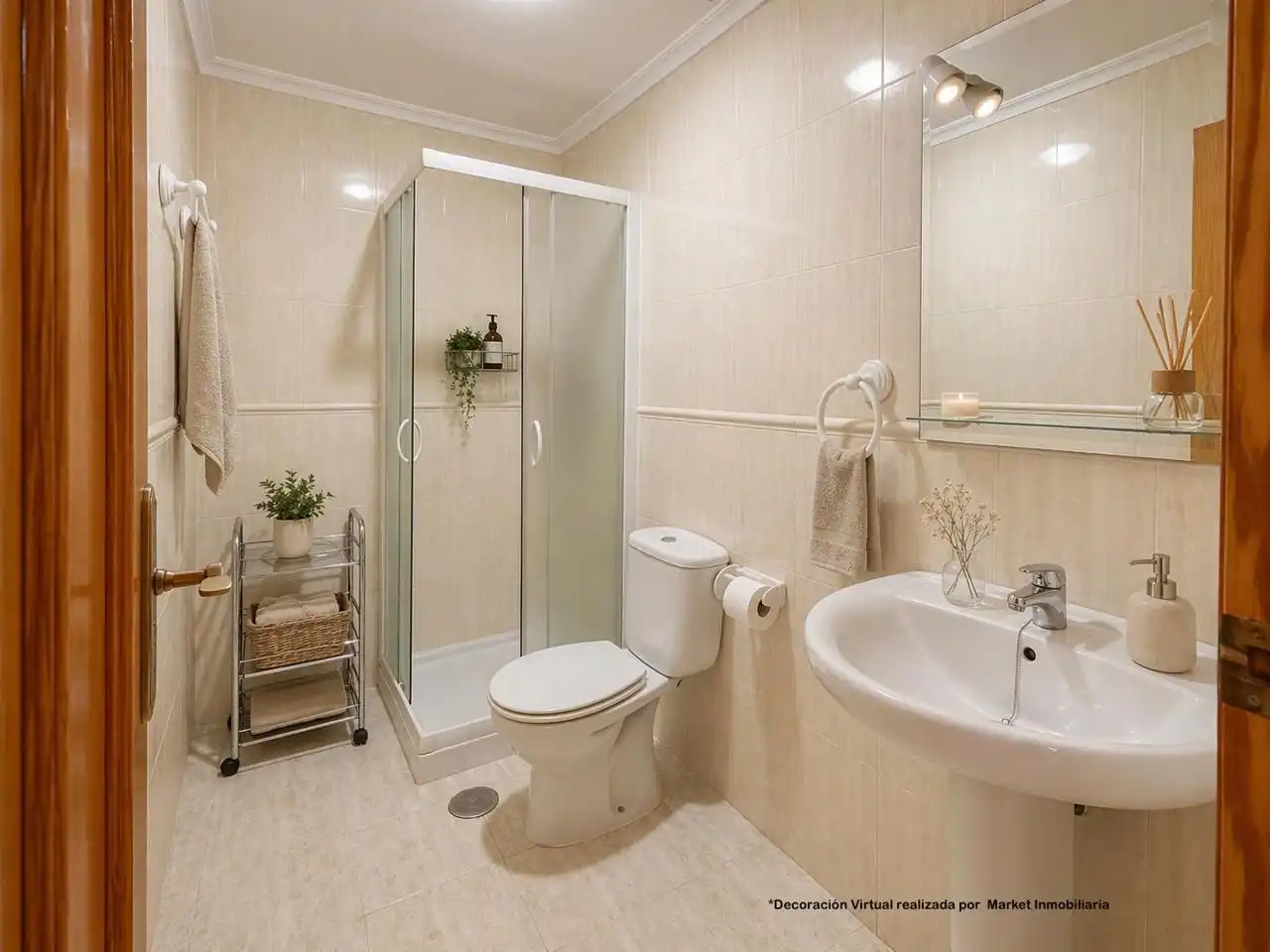 Baño de Casa adosada en venta en Santa Pola con Jardín privado, Terraza y Piscina