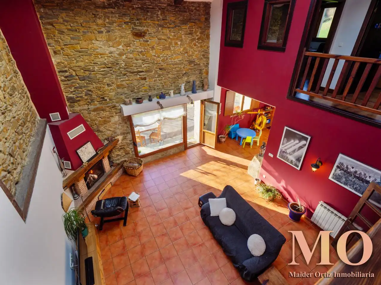 Wohnzimmer von Country house zum Verkauf in Bergara mit Heizung, Privatgarten und Terrasse