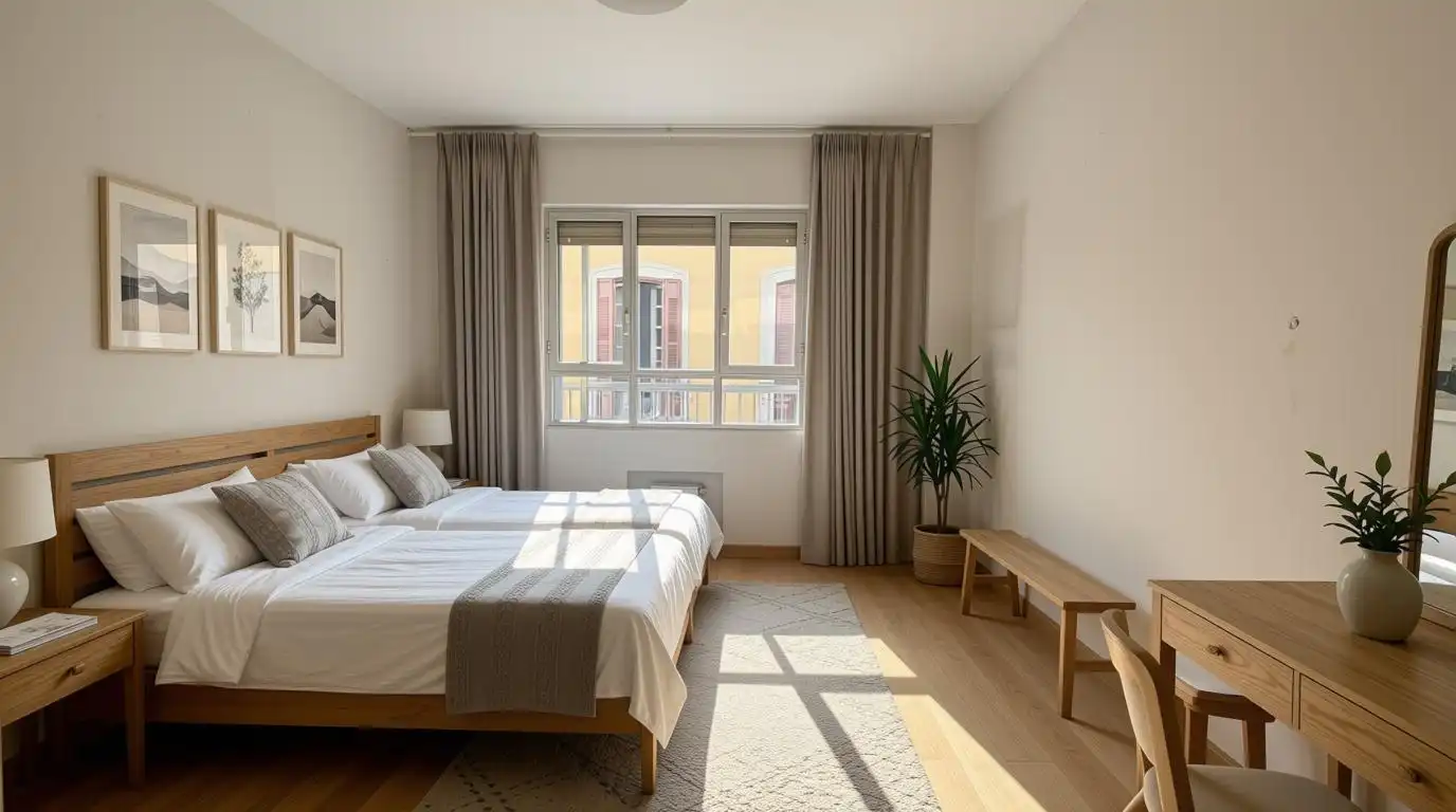 Bedroom of Flat for sale in Málaga  with Terrace and Balcony