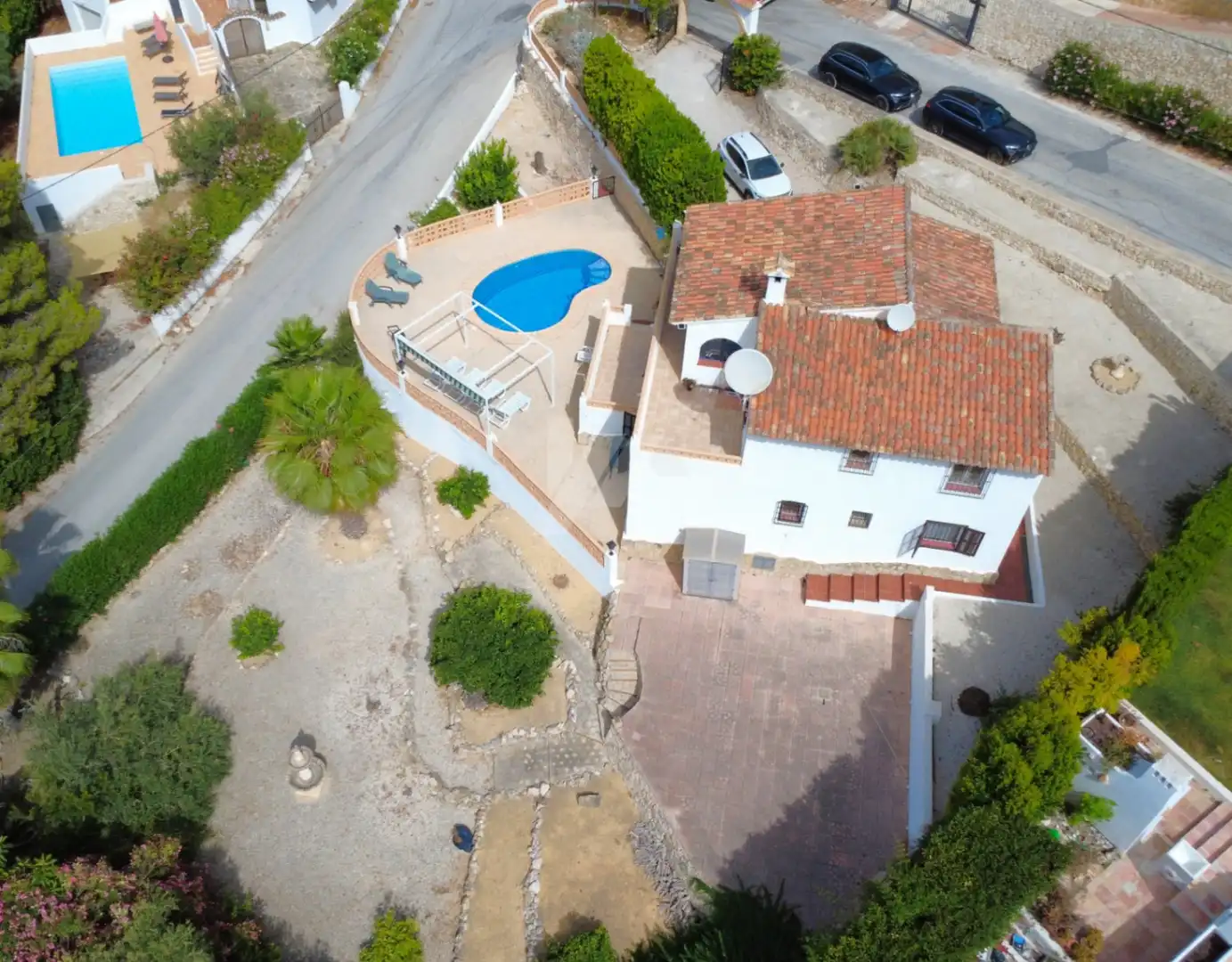 Vista exterior de Casa o chalet en venta en Moraira con Calefacción, Jardín privado y Terraza