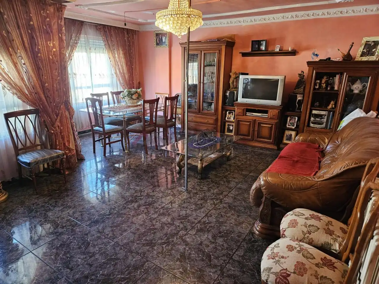 Wohnzimmer von Wohnung zum Verkauf in San Andrés del Rabanedo mit Heizung und Terrasse