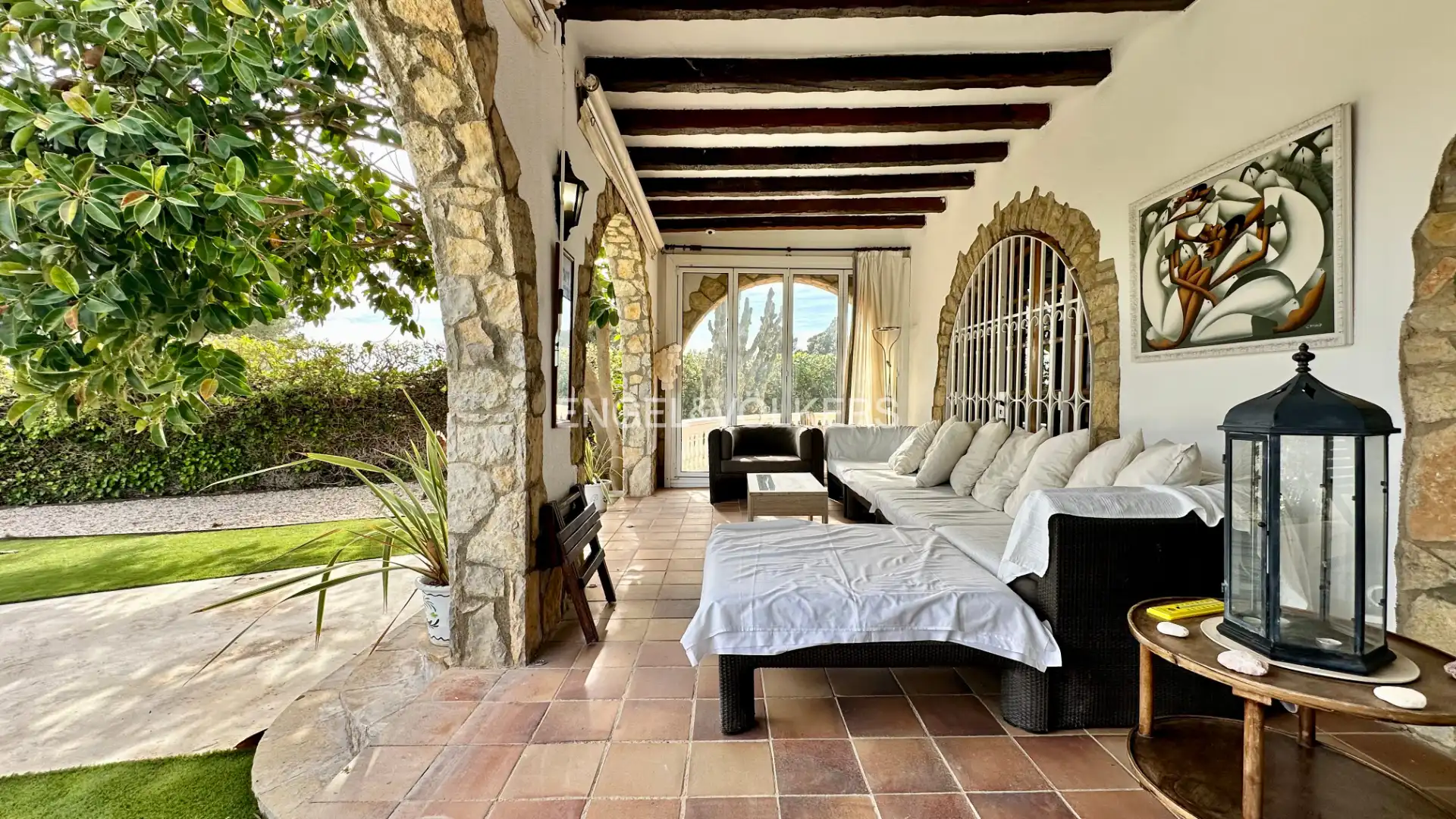 Terrasse von Haus oder Chalet zum Verkauf in Mont-roig del Camp mit Klimaanlage, Heizung und Privatgarten
