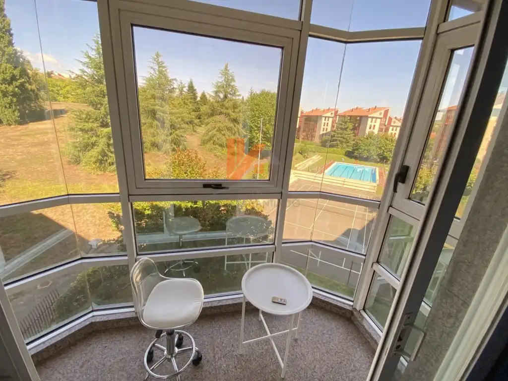 Balcony of Flat for rent in Santiago de Compostela   with Furnished