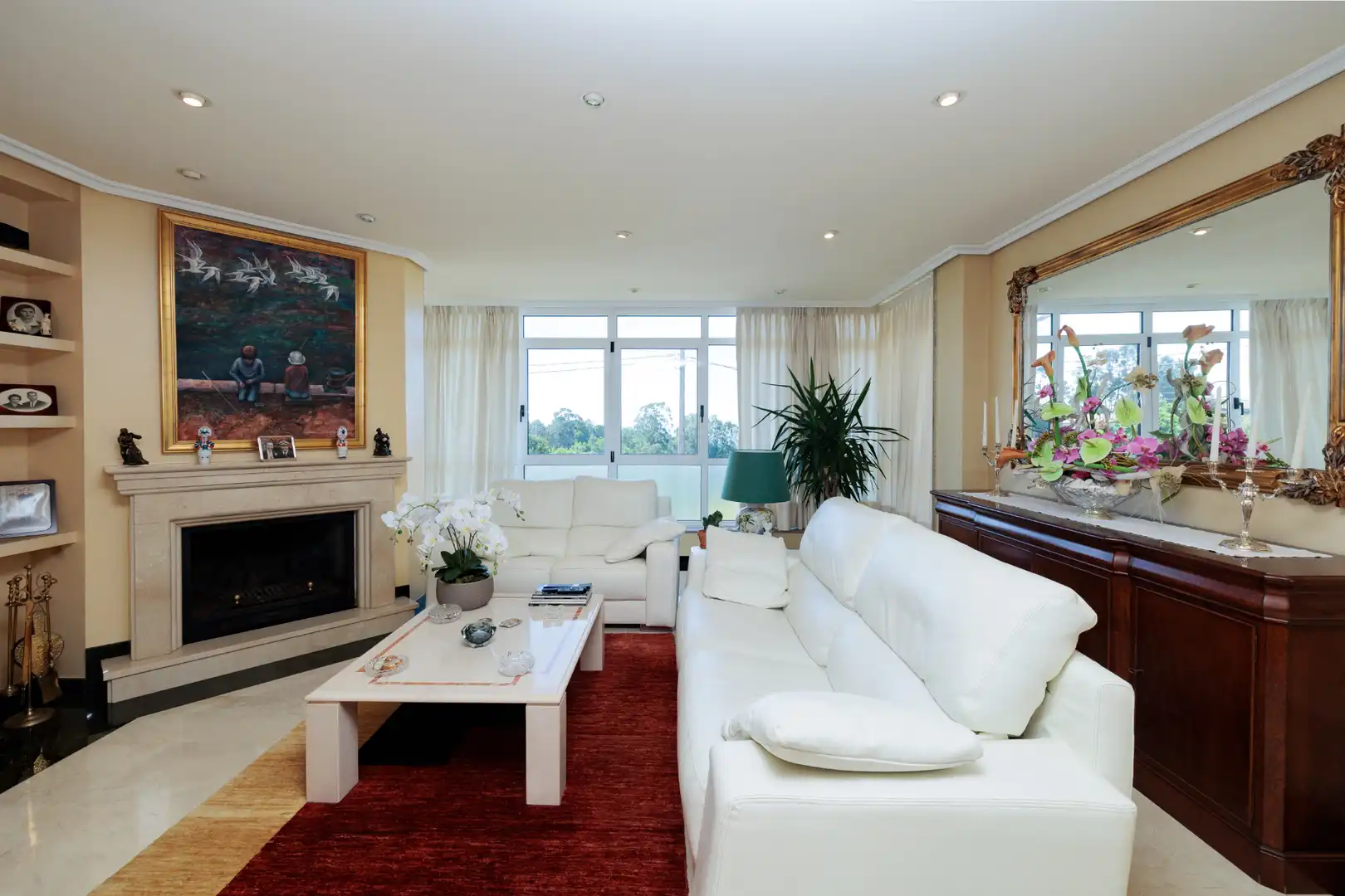 Sala de estar de Casa o chalet en venta en Vigo  con Jardín privado, Parquet y Terraza
