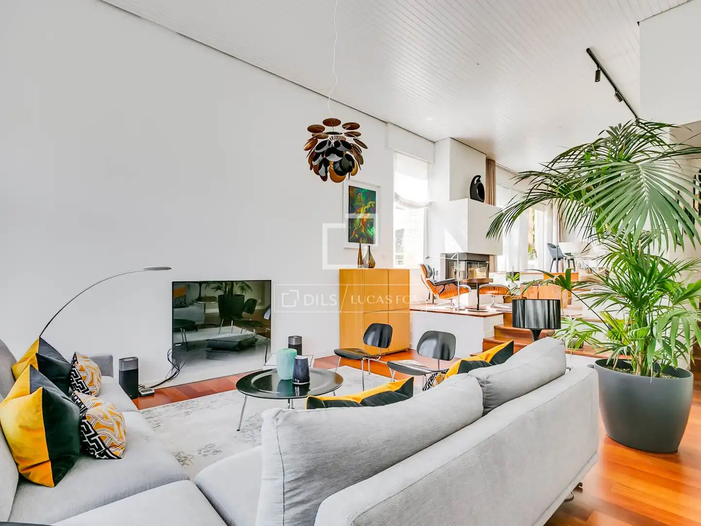 Sala de estar de Casa o chalet en venta en Algete con Aire acondicionado, Jardín privado y Parquet