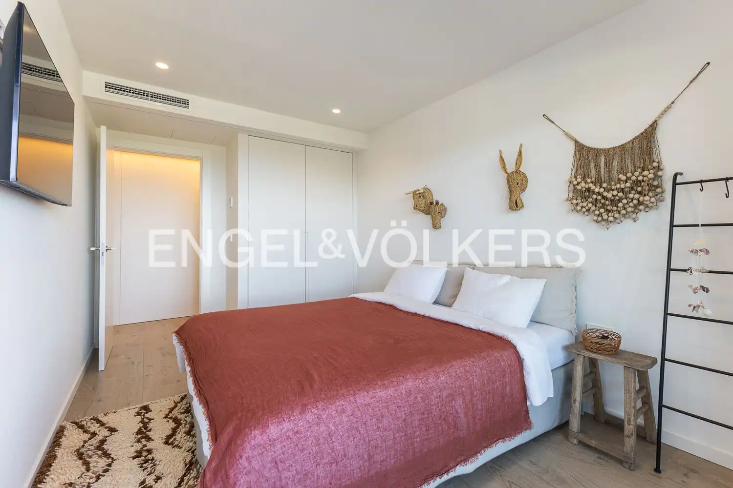 Bedroom of Flat for sale in Pedreguer  with Air Conditioner, Heating and Private garden
