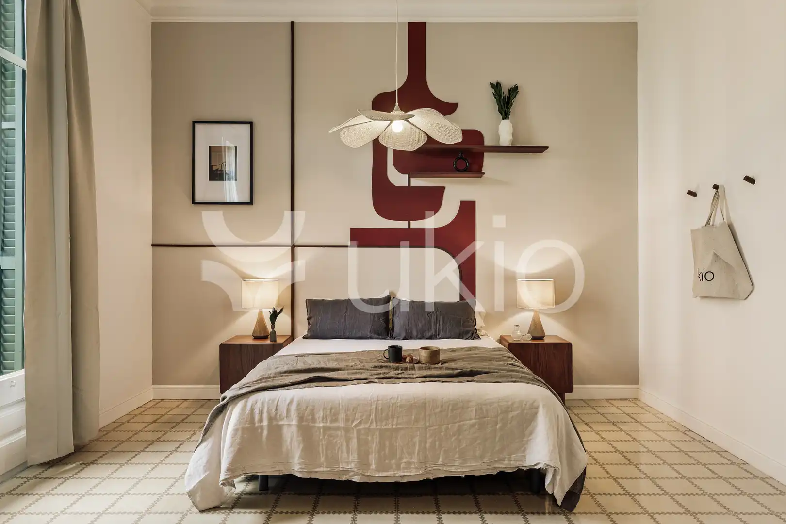 Habitación de Apartamento de alquiler en Barcelona con Aire acondicionado, Calefacción y Amueblado