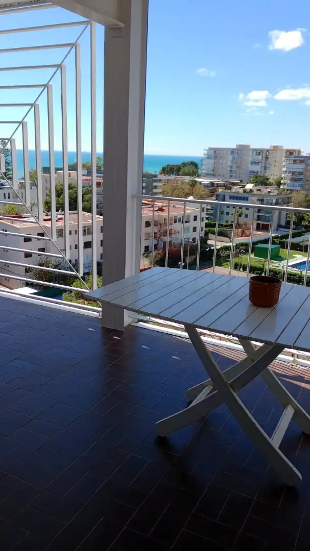 Terraza de Apartamento de alquiler en Benicasim / Benicàssim con Terraza, Amueblado y Lavadora