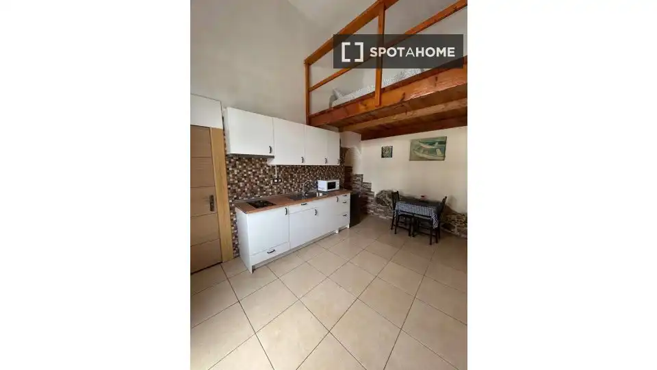 Cuina de Estudi per a compartir en Puerto del Rosario amb Aire condicionat, Terrassa i Moblat