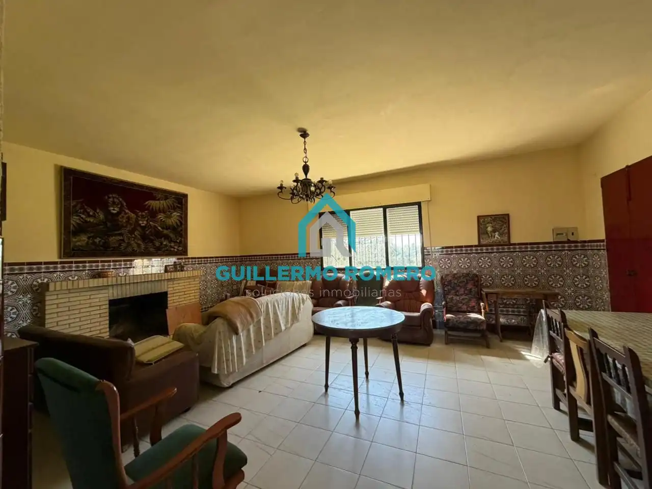 Sala de estar de Finca rústica en venta en La Puebla del Río con Jardín privado y Terraza