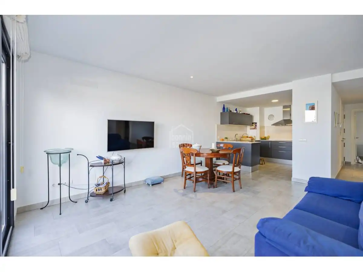 Sala de estar de Apartamento en venta en Maó - Mahón con Calefacción, Terraza y Piscina