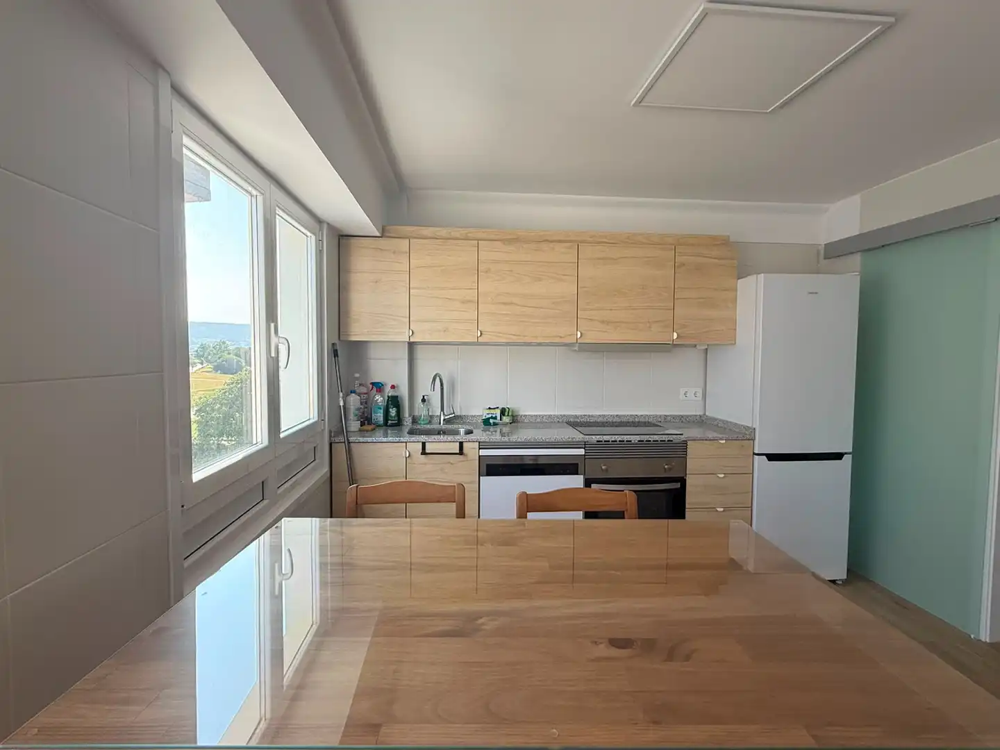 Kitchen of Flat for rent in Ferrol  with Heating, Furnished and Oven