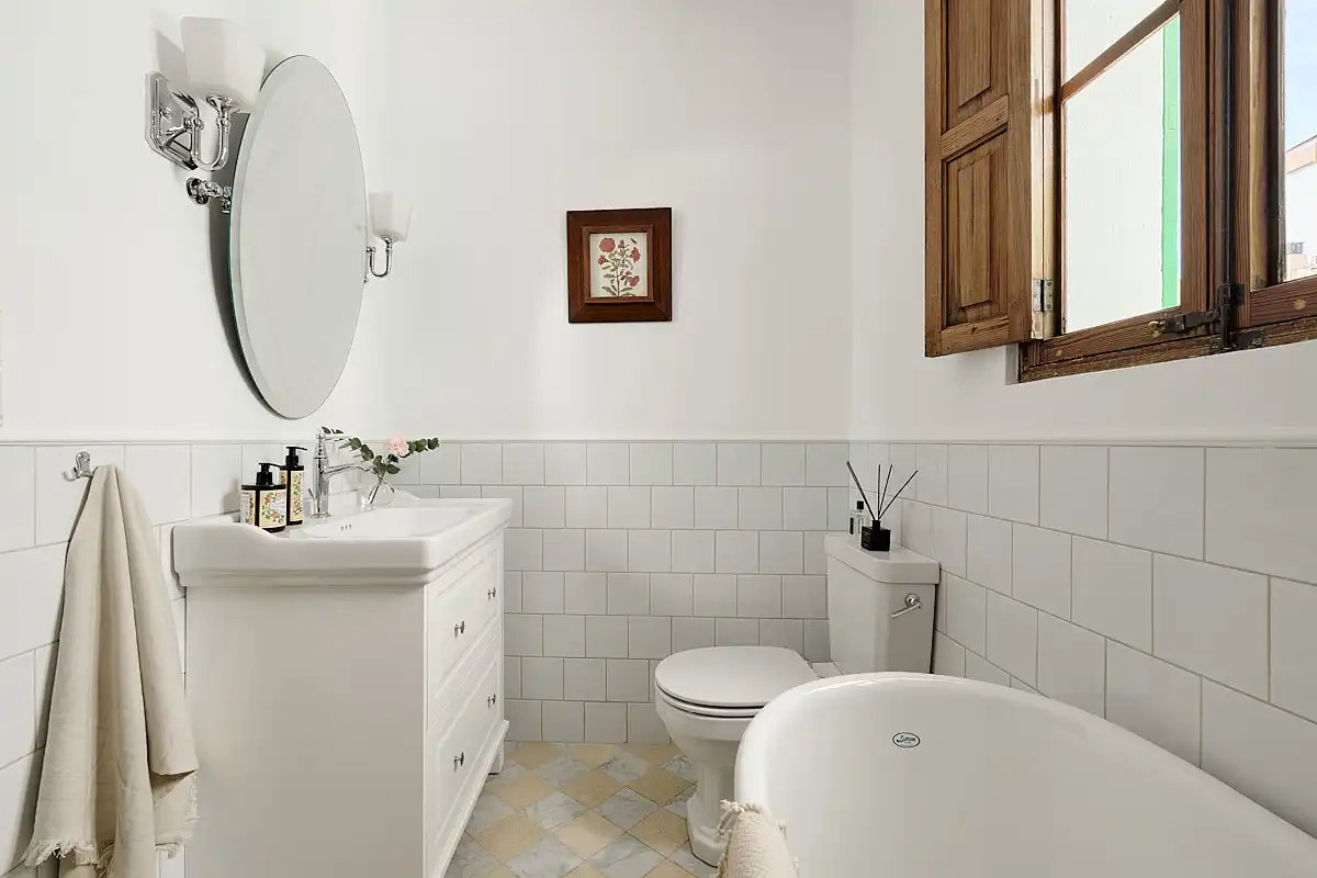 Bany de Apartament en venda en  Palma de Mallorca amb Aire condicionat, Calefacció i Terrassa