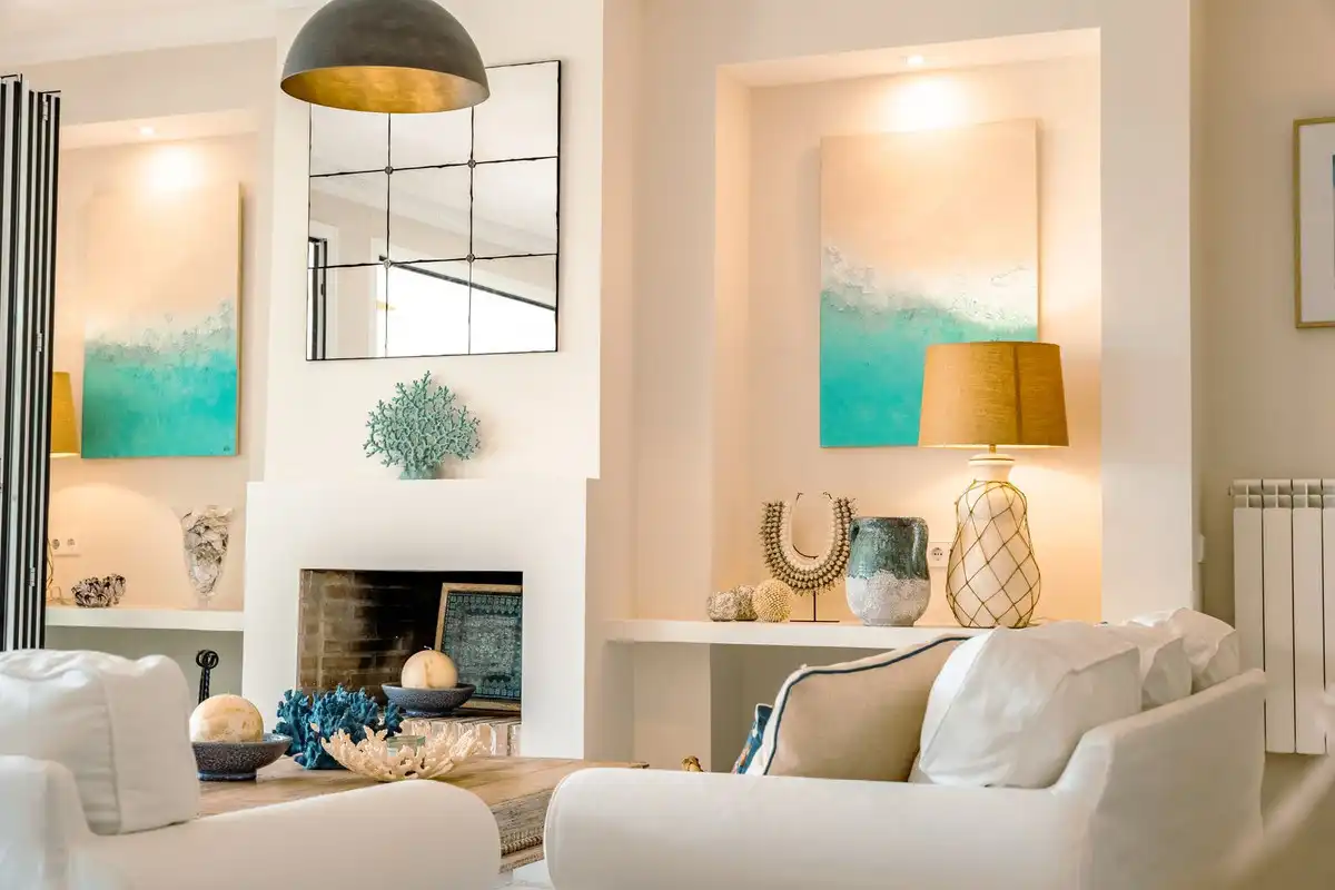 Sala de estar de Casa o chalet de alquiler en Marbella