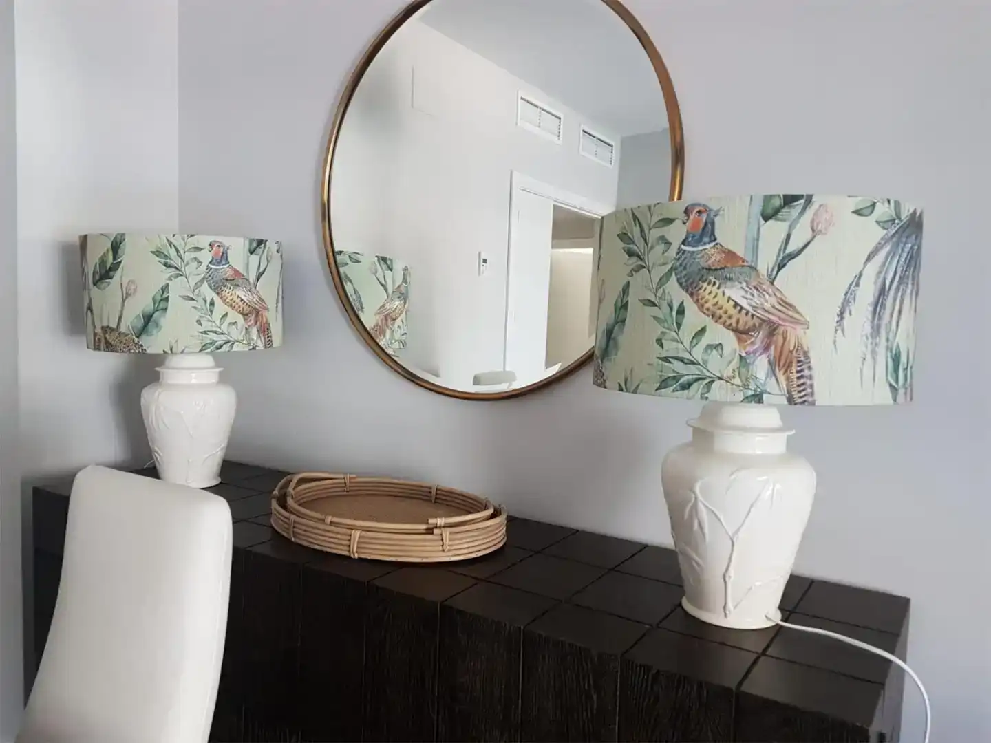 Wohnzimmer von Wohnung zur Miete in Torremolinos mit Klimaanlage, Schwimmbad und Balkon