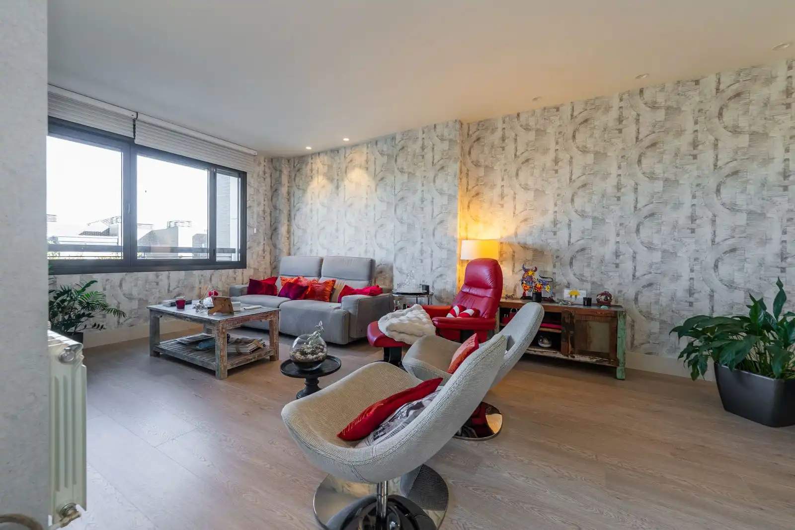 Wohnzimmer von Maisonette zum Verkauf in Fuente del Fresno mit Klimaanlage, Heizung und Abstellraum
