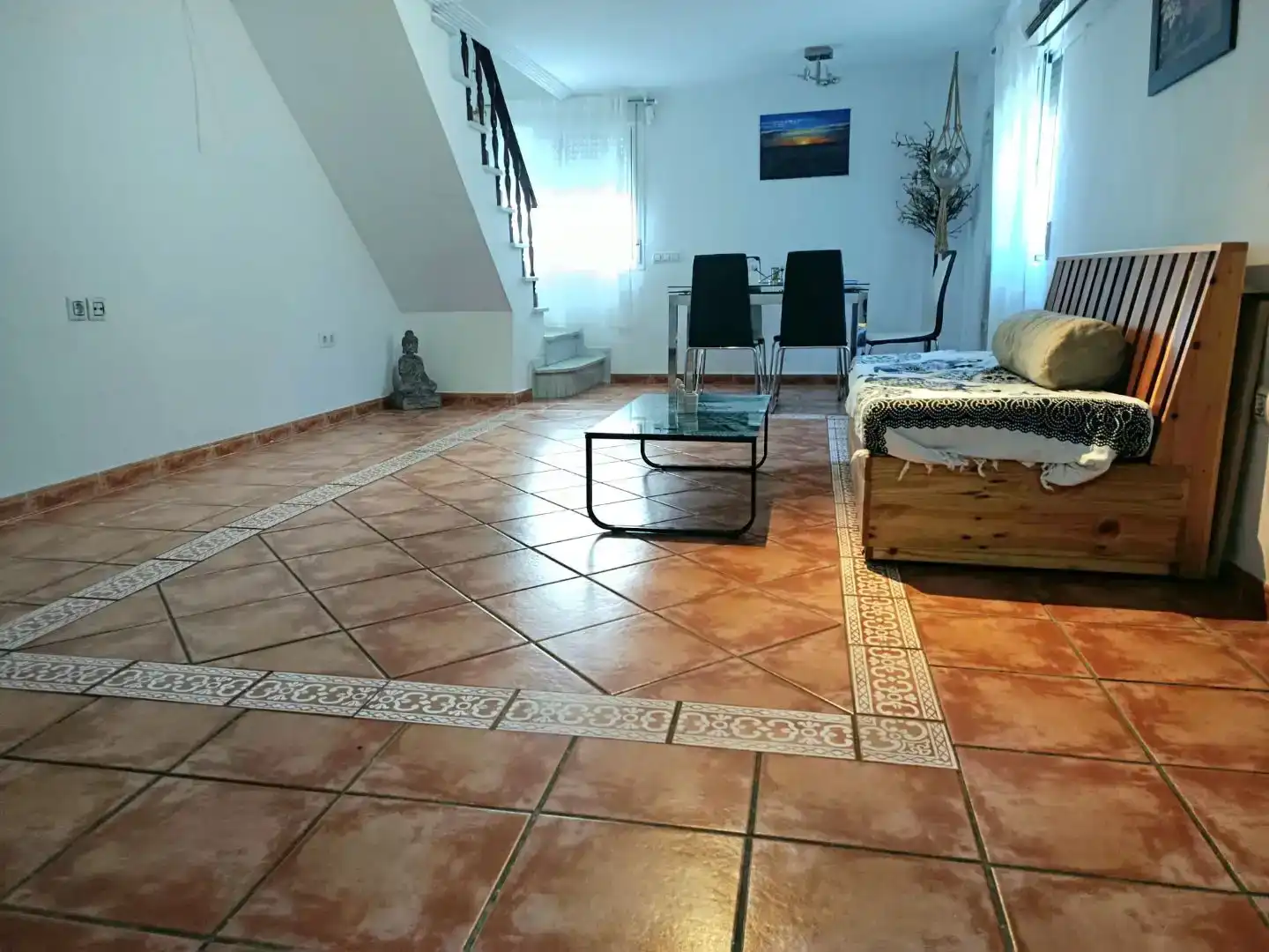 Sala d'estar de Pis en venda en Santiponce amb Aire condicionat, Traster i Moblat