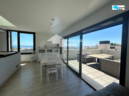 Exterior view of Single-family semi-detached for sale in Mataró  with Air Conditioner and Terrace