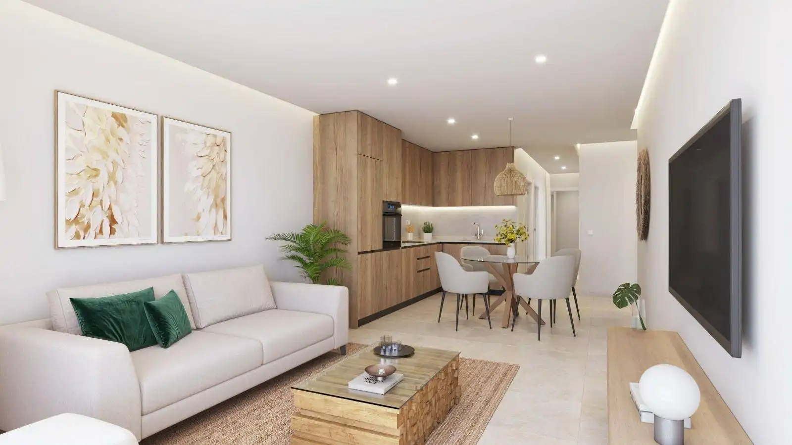 Wohnzimmer von Wohnung zum Verkauf in Elche / Elx mit Balkon