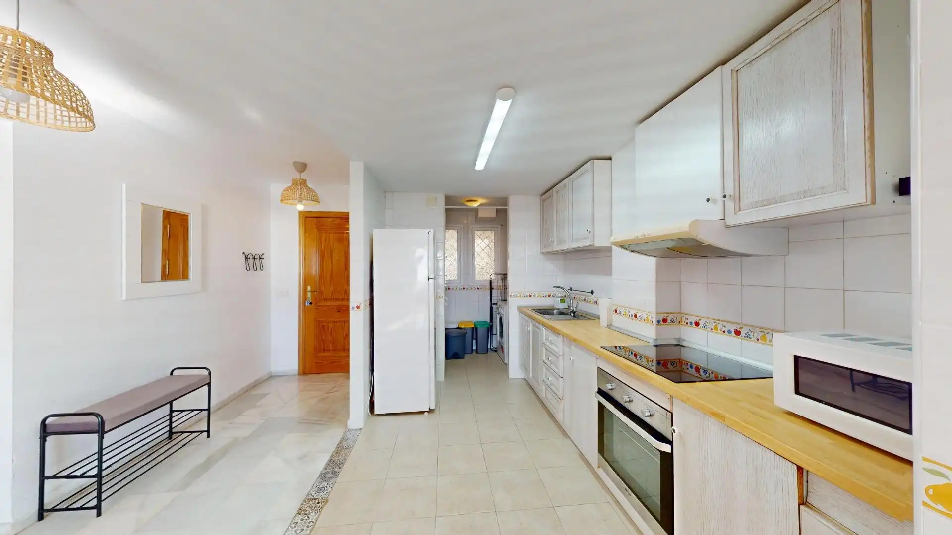 Kitchen of Flat for rent in Benalmádena  with Air Conditioner, Terrace and Furnished