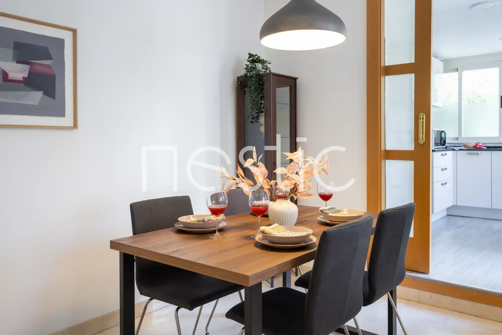 Comedor de Apartamento de alquiler en Madrid con Aire acondicionado, Calefacción y Terraza