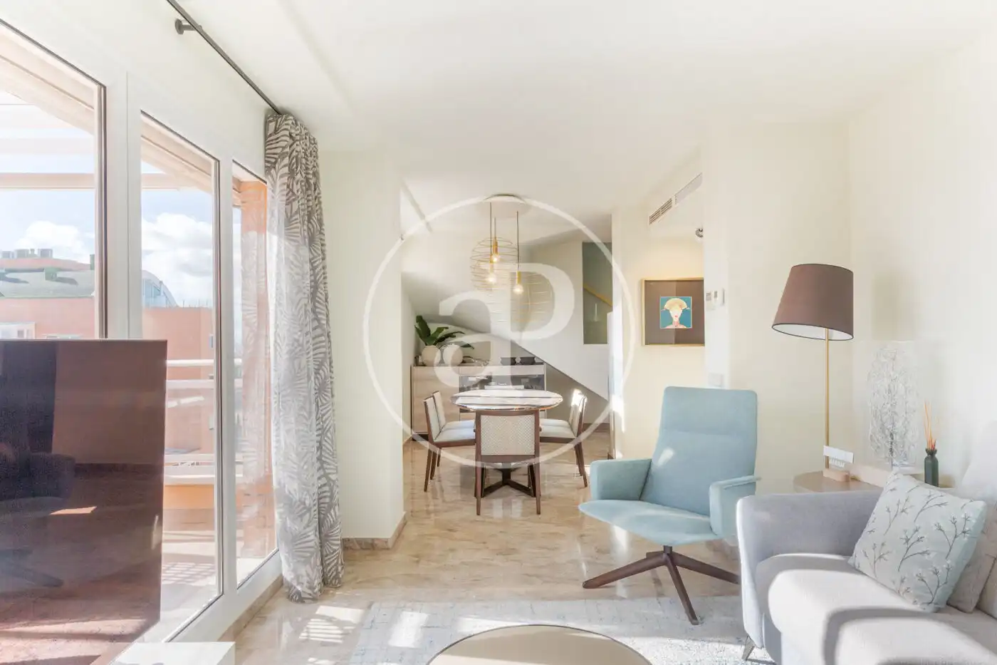 Sala de estar de Dúplex en venta en Valencia con Aire acondicionado, Calefacción y Terraza