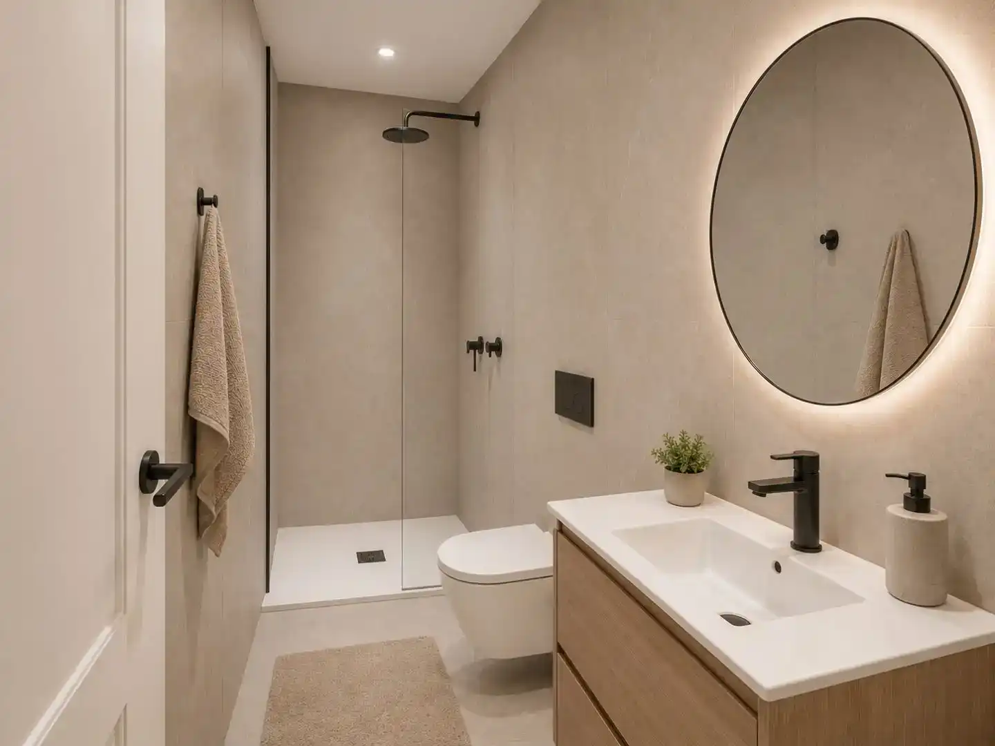 Badezimmer von Wohnung zur Miete in Granada mit Klimaanlage und Möbliert
