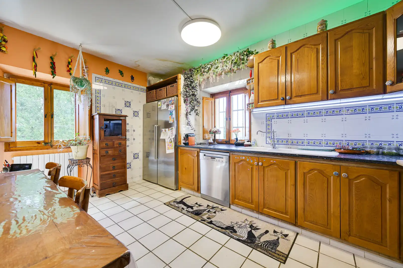 Cocina de Finca rústica en venta en Amer con Aire acondicionado, Calefacción y Terraza