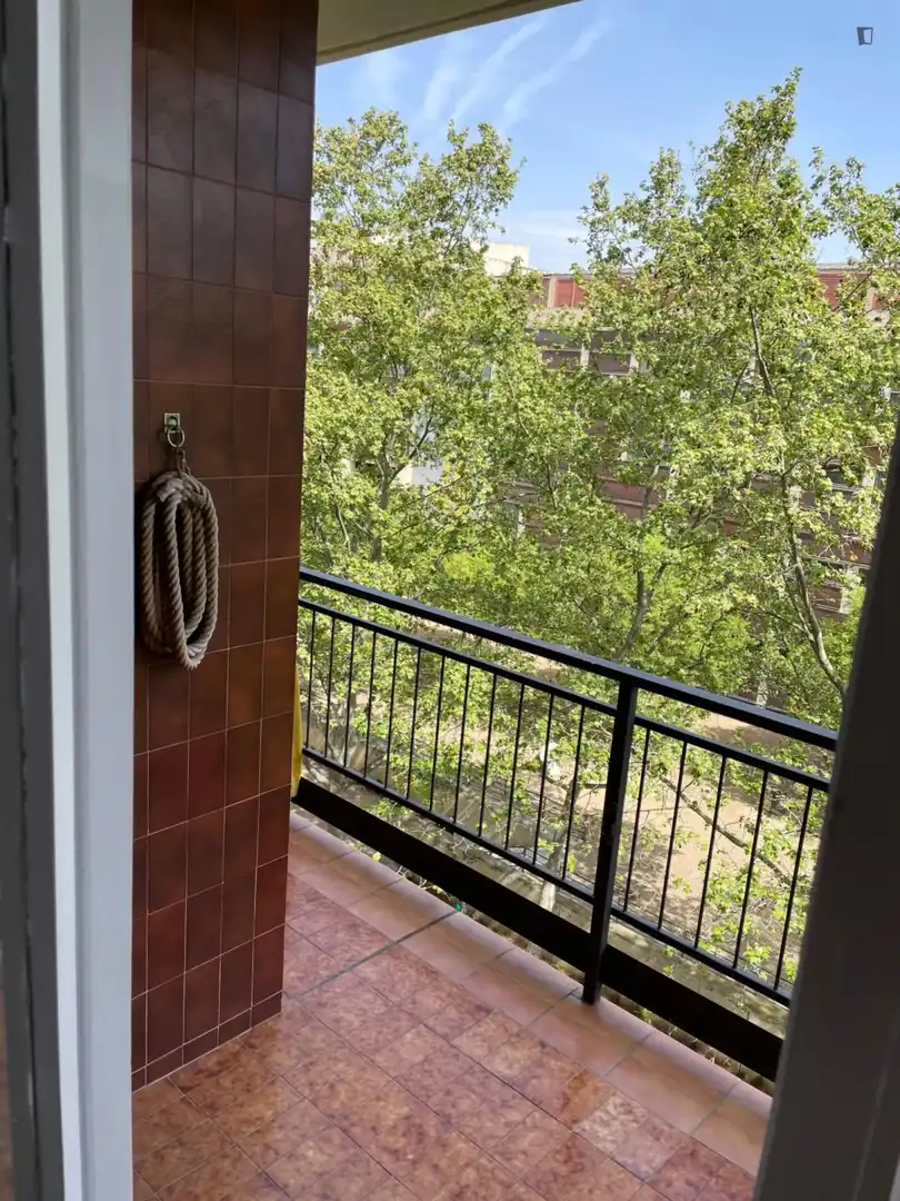 Balcony of Apartments for share in Barcelona  with Furnished, Oven and Washing machine