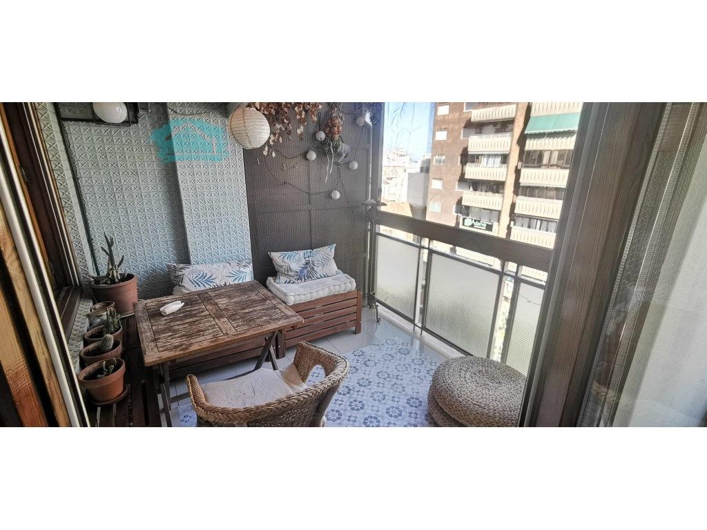 Balcony of Flat to rent in Alicante / Alacant  with Air Conditioner, Terrace and Oven