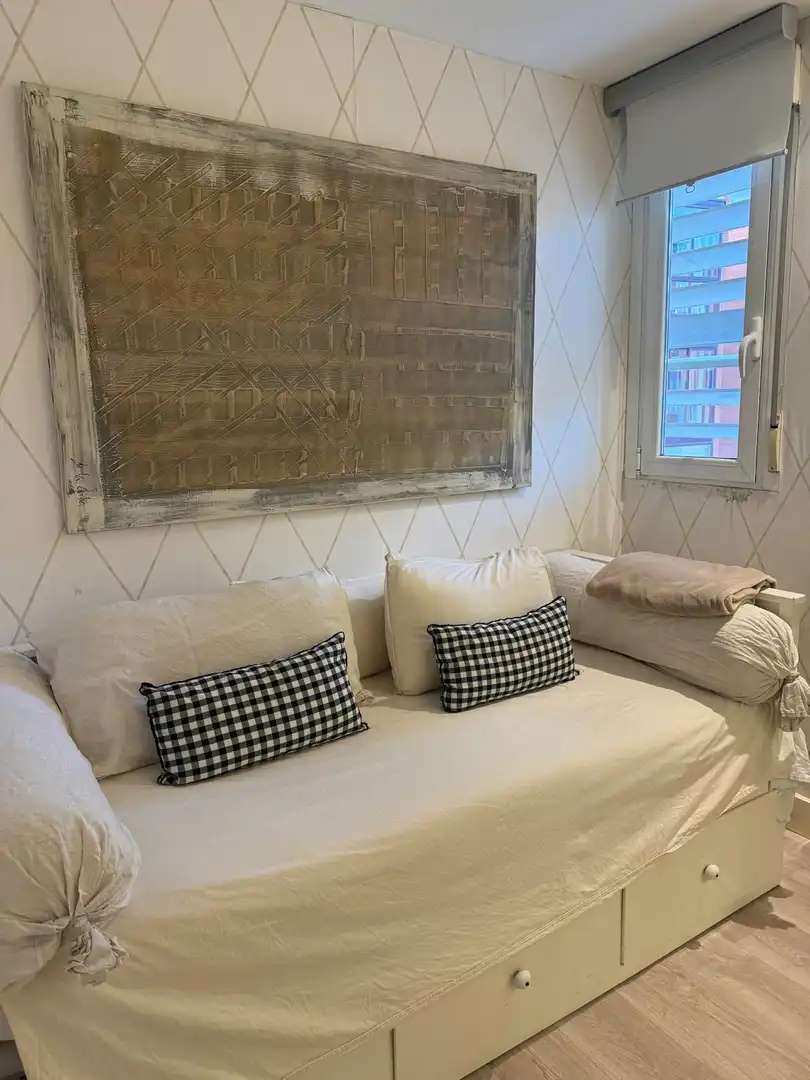 Wohnzimmer von Wohnung zur untervermieten in Madrid mit Klimaanlage, Heizung und Möbliert