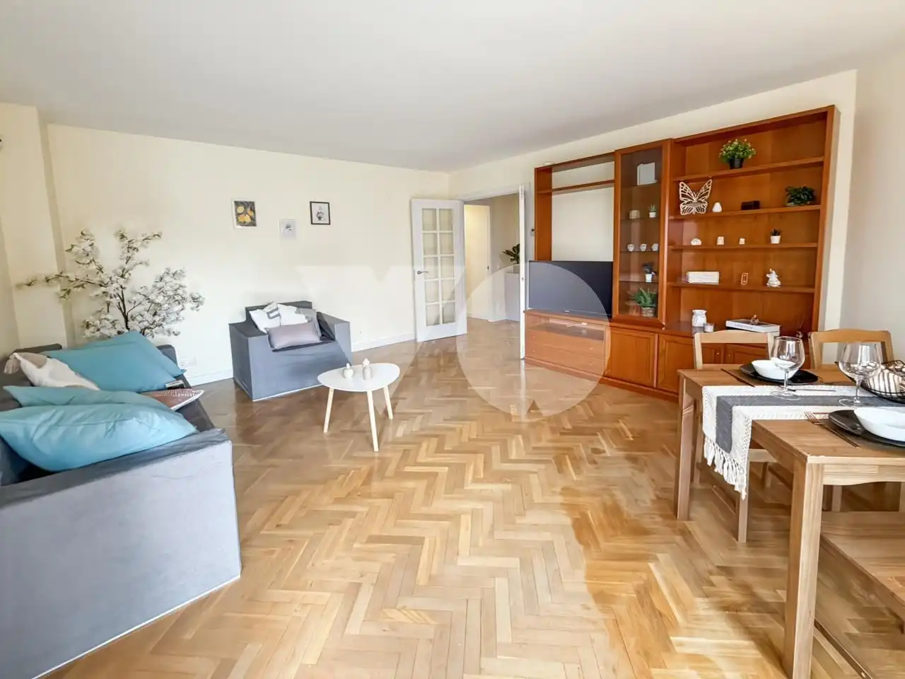 Sala de estar de Piso en venta en Madrid con Calefacción, Parquet y Terraza