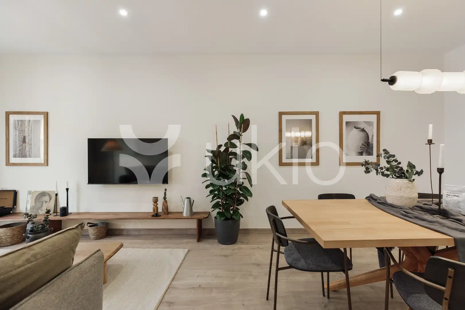 Living room of Apartments for rent in Barcelona  with Air Conditioner, Heating and Furnished