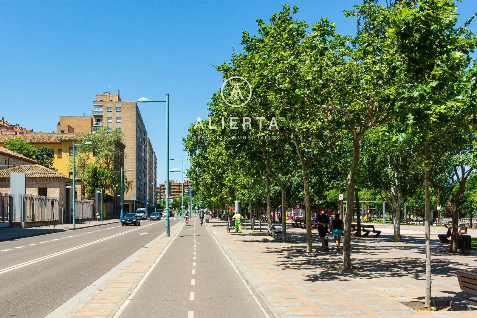 Exterior view of Flat for sale in Zaragoza  with Air Conditioner, Heating and Terrace