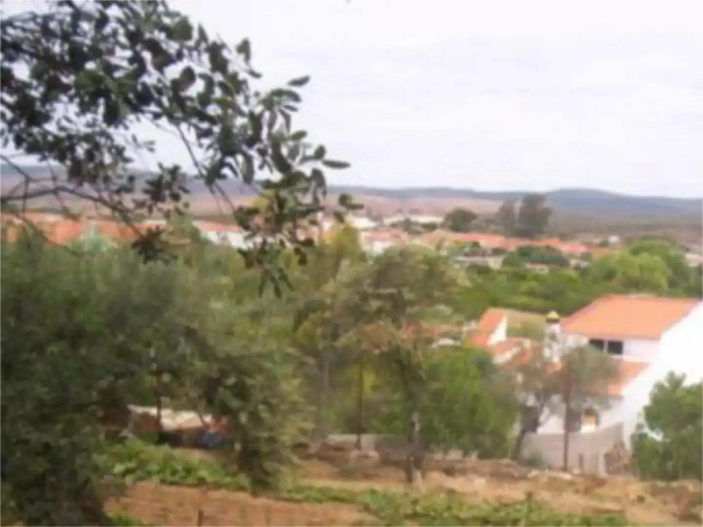 Vista exterior de Casa adosada de lloguer en La Codosera amb Jardí privat, Piscina i Moblat