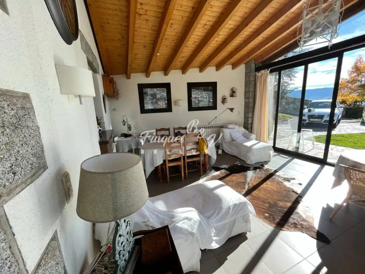 Living room of Houses for rent in Dorres  with Heating, Private garden and Parquet flooring
