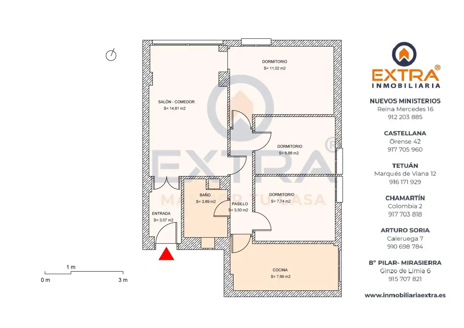 Piso en venta en Madrid con Calefacción y Parquet