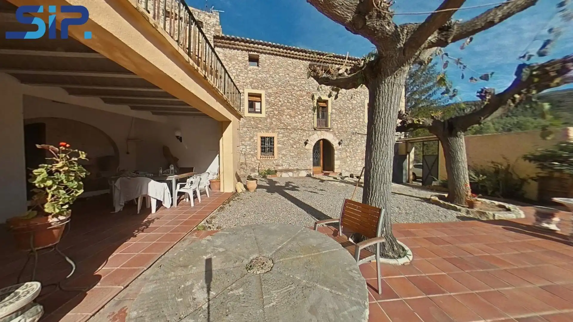 Terraza de Finca rústica en venta en Pontons con Jardín privado, Terraza y Piscina
