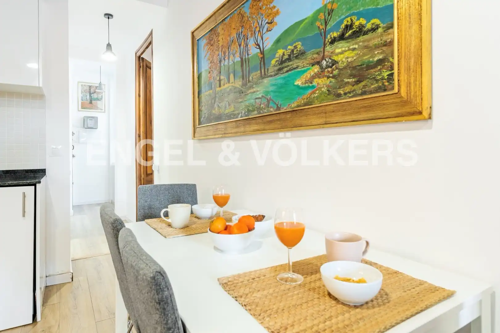 Comedor de Piso de alquiler en Barcelona con Aire acondicionado, Calefacción y Parquet