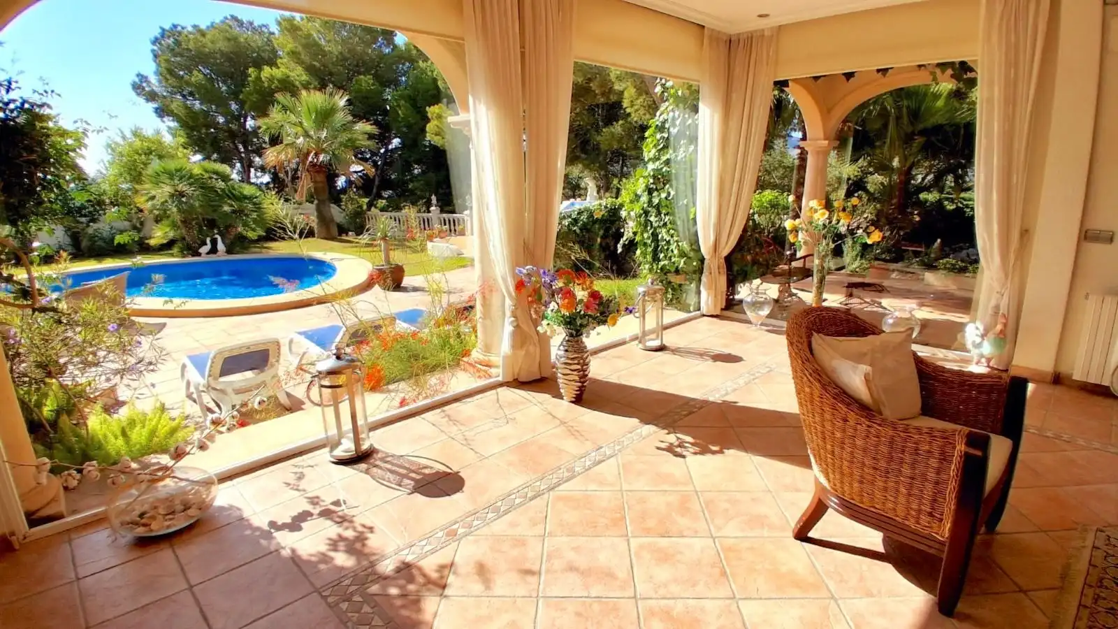 Terrace of Houses for sale in L'Alfàs del Pi  with Air Conditioner, Heating and Private garden