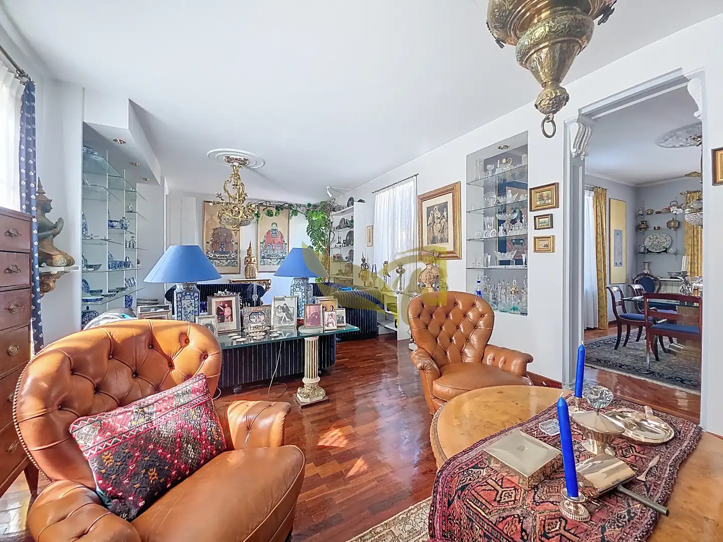 Sala d'estar de Àtic en venda en Madrid amb Aire condicionat, Calefacció i Jardí privat