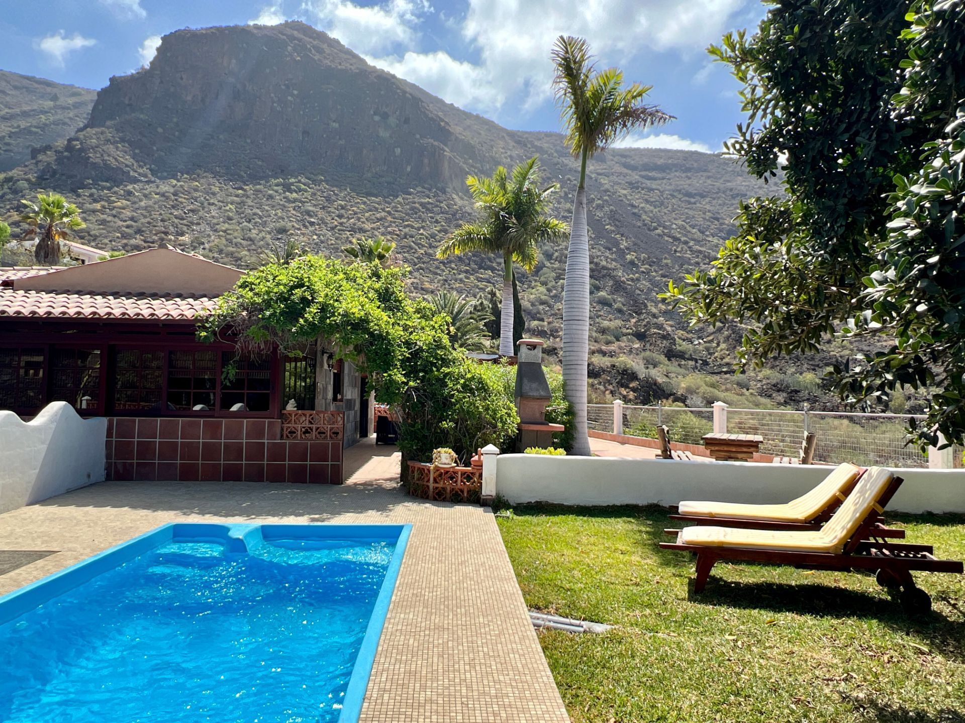 Garten von Country house zum verkauf in Santiago del Teide mit Privatgarten, Schwimmbad und Möbliert