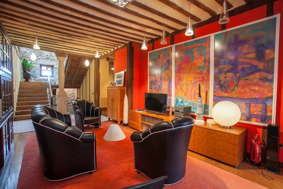 Sala de estar de Casa o chalet en venta en Mazcuerras con Jardín privado, Terraza y Trastero