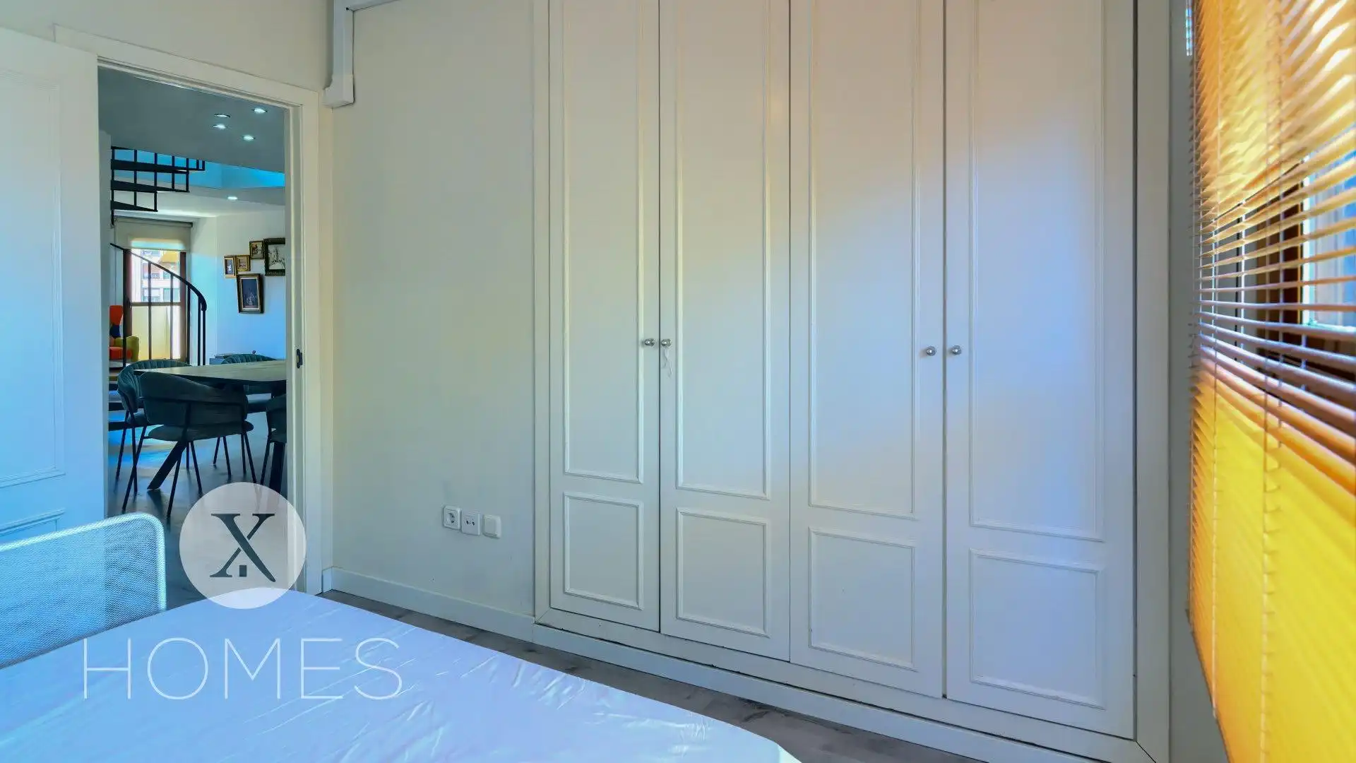 Schlafzimmer von Maisonette zur Miete in Valencia mit Klimaanlage, Heizung und Möbliert