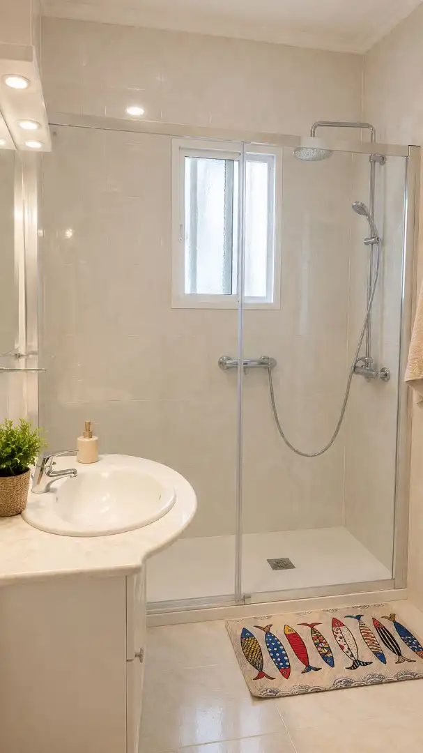 Bathroom of Detached homes for rent in Chiclana de la Frontera  with Air Conditioner, Furnished and Oven