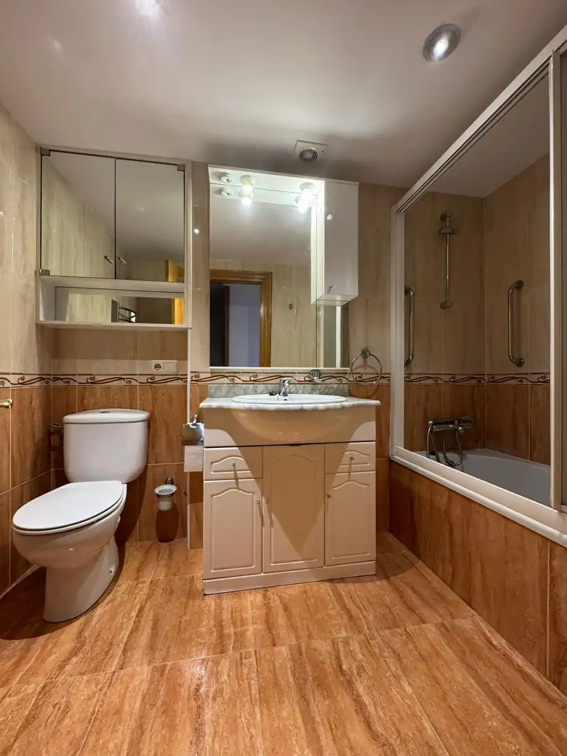 Baño de Piso de alquiler en Gijón  con Calefacción, Parquet y Amueblado