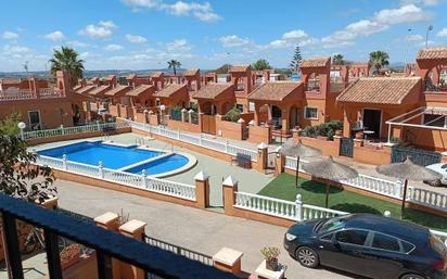 Exterior view of Single-family semi-detached for sale in Torrevieja  with Air Conditioner, Heating and Private garden