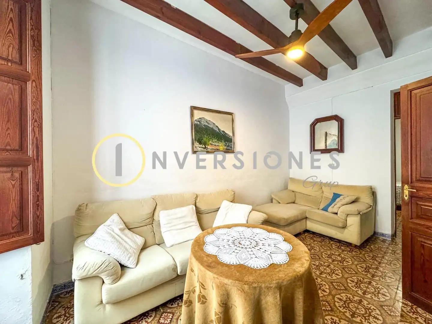 Sala de estar de Casa o chalet en venta en Petra con Jardín privado, Terraza y Trastero
